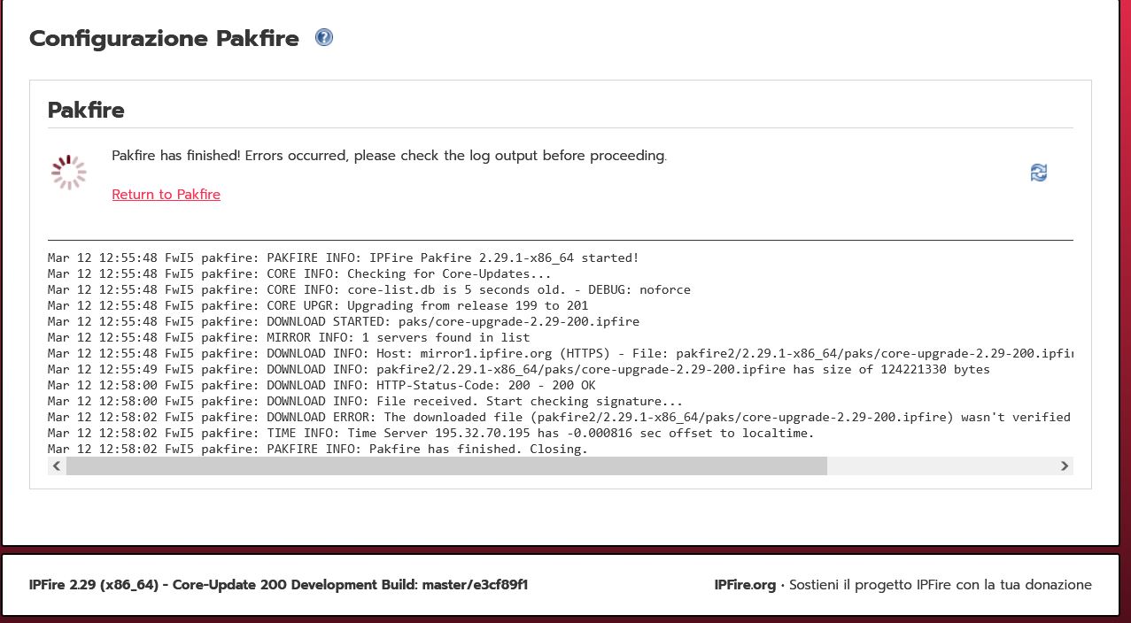 Core 201 Testing Error - Testing - IPFire Community