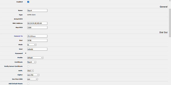 Mikrotik`s settings