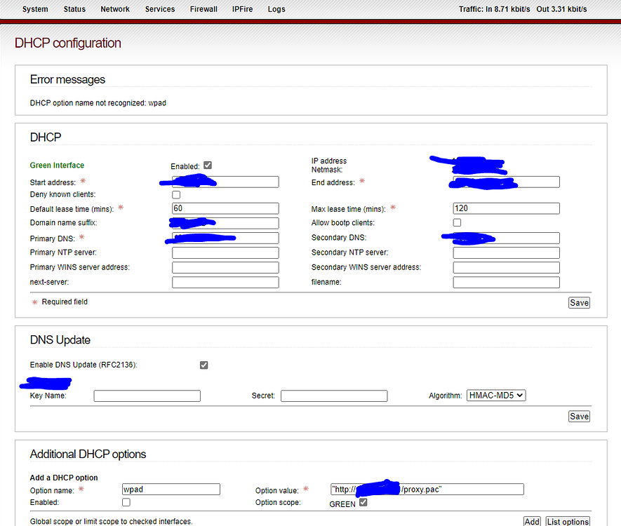 Настройка wpad windows server 2012